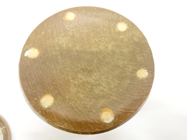  作家物　葉彫　水指（保護箱付）